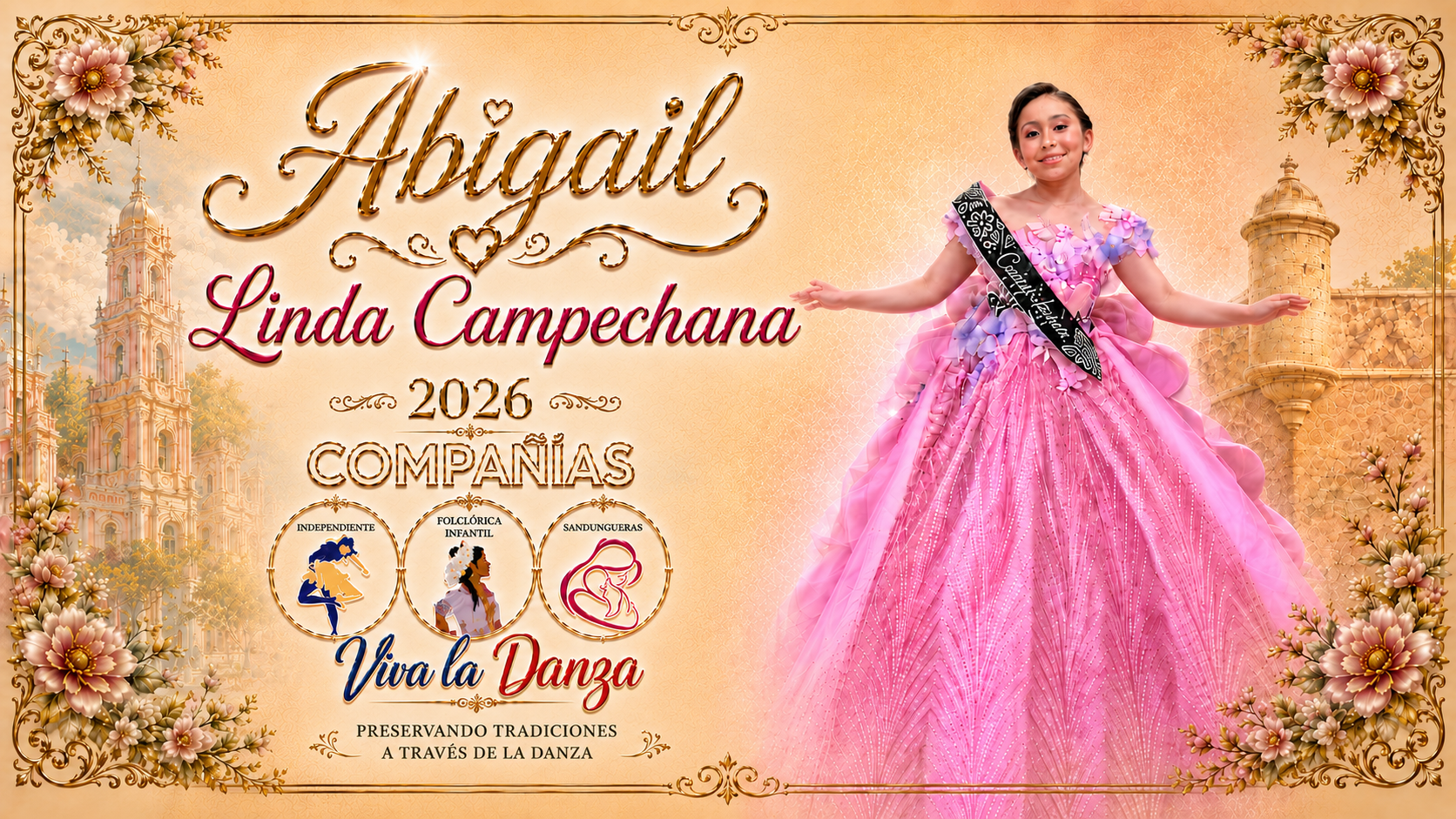 Promoción de Linda Campechana 2026 de Compañías Viva la Danza