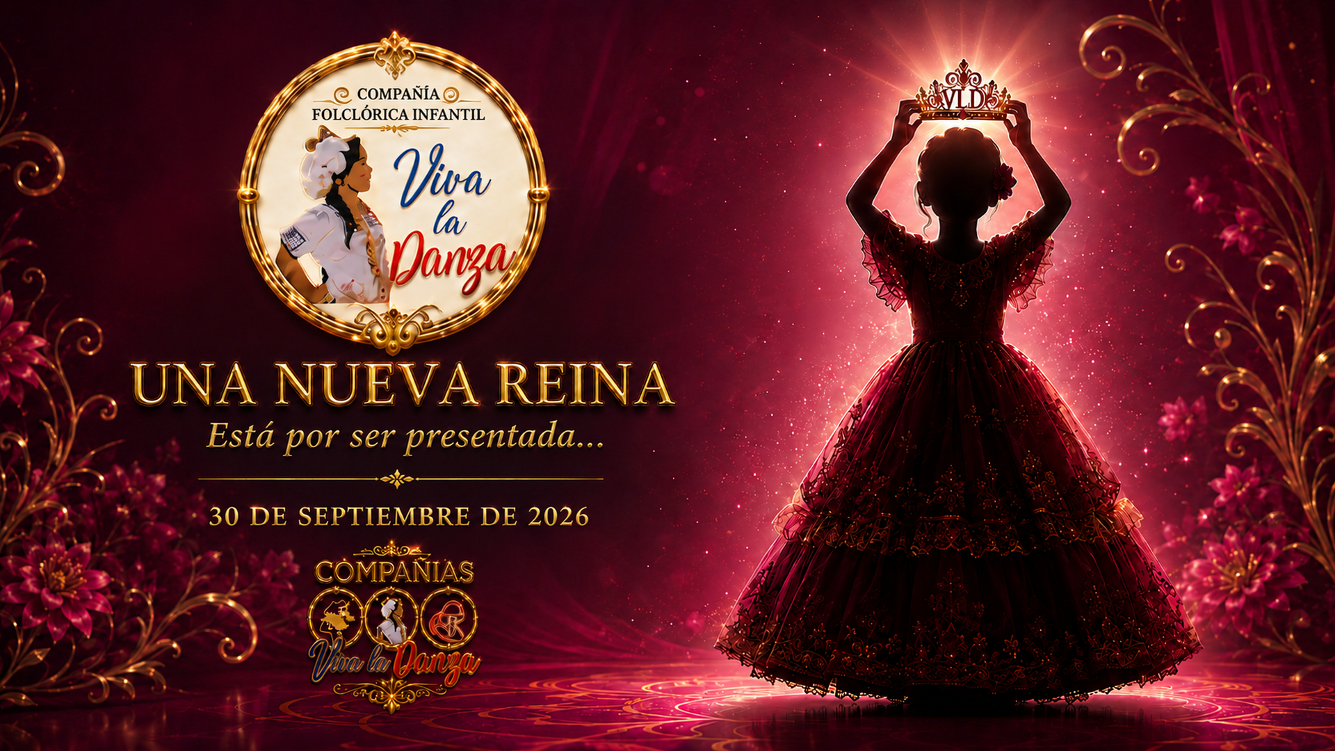 Promoción de la revelación de reina de la Compañía Folclórica Infantil Viva la Danza