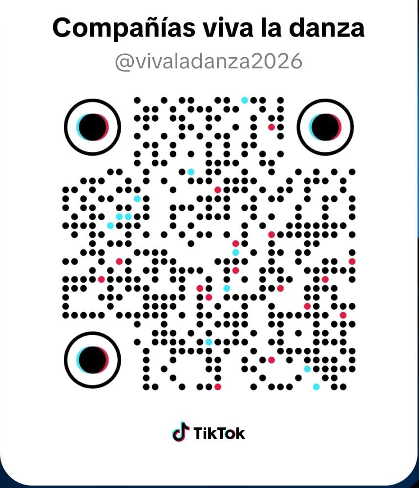 Código QR del TikTok oficial de Compañías Viva la Danza